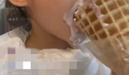 吃冰淇淋的视频,冰淇淋美味瞬间捕捉